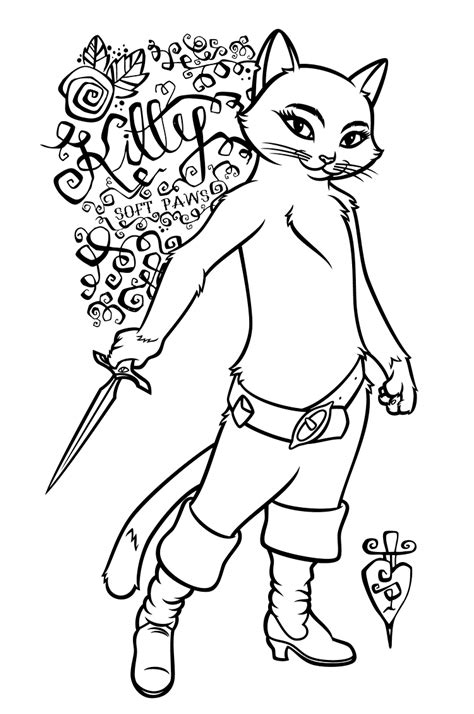 puss n boots coloring pages|kitty soft paws coloring sheet.